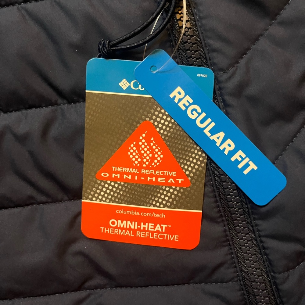 Columbia White Out FS Mens Large Blue Jacket Omni-Heat Thermal Reflective Lining - Picture 7 of 10